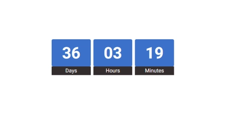 MDB 5 - Bootstrap 5 & Material Design Countdown Plugin